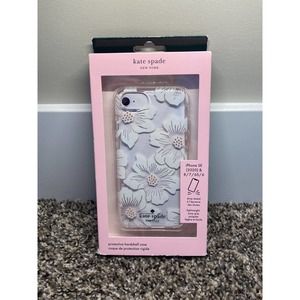 Kate Spade iphone 8, 7, 6, 6s Phone Case Hollyhock Floral Rhinestone